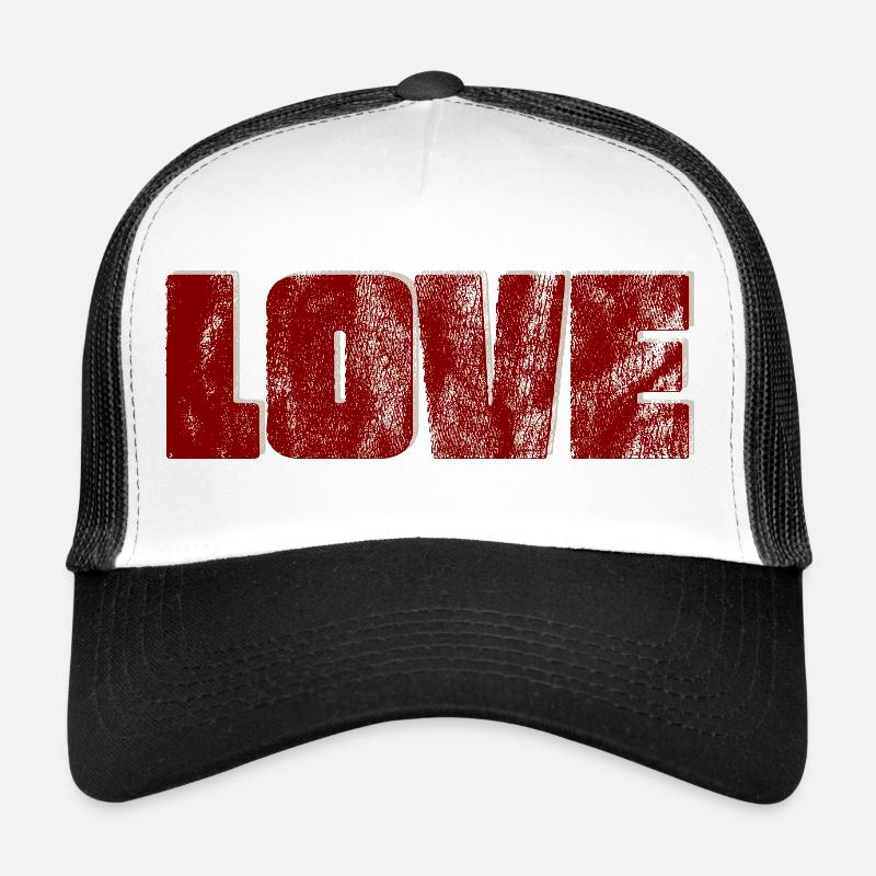 Conception typographique de l’amour en détresse Casquette trucker
