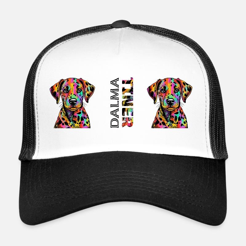  Dalmatiner  - Trucker Cap - Weiß/Schwarz