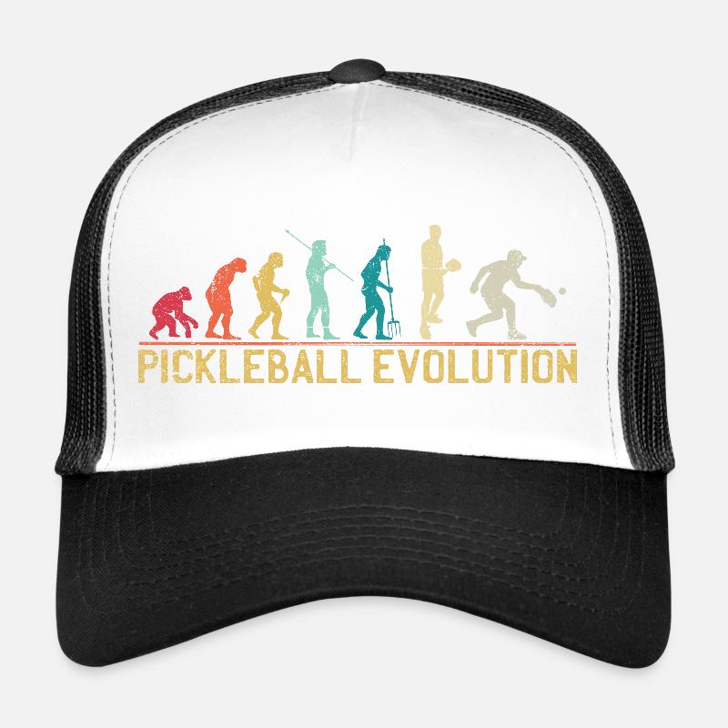 Pickleball Evolution Progression Design Trucker Cap