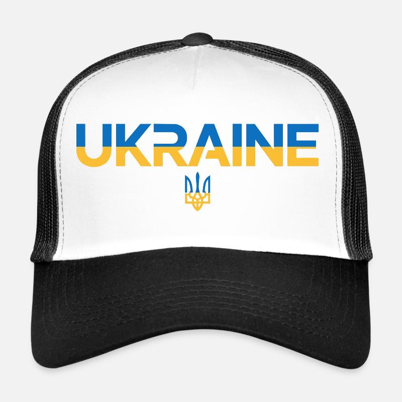Drapeau de l’Ukraine Trident Emblem Art Casquette trucker 