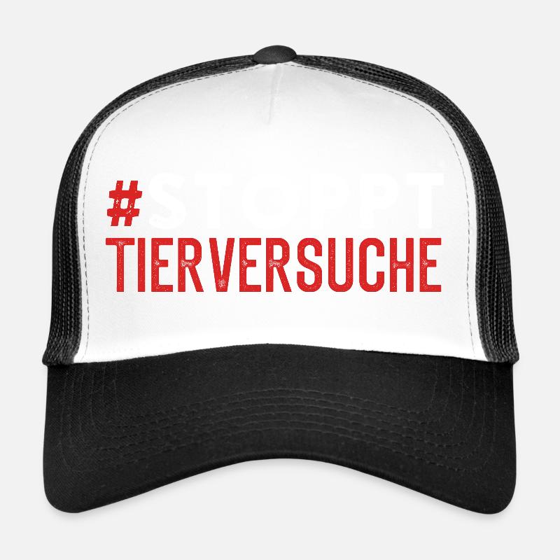Expérimentation animale STOPS EXPÉRIMENTATION ANIMALE Lustigse Casquette trucker 