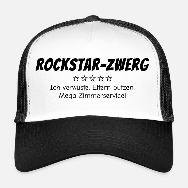 Rock-Zwerg - Trucker Cap - Weiß/Schwarz