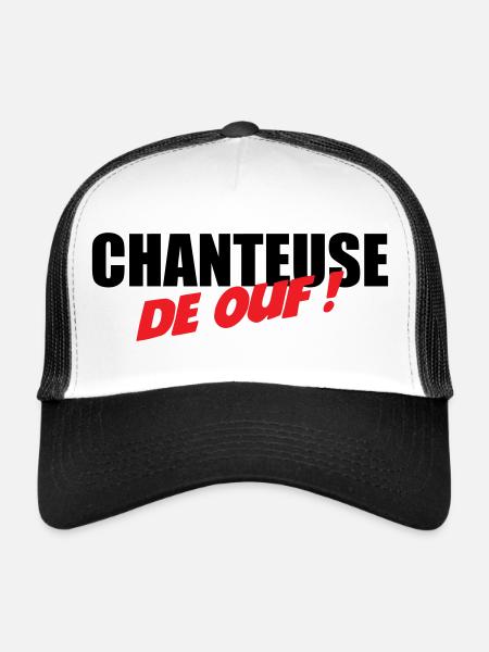 Crazy singer! – Crazy talent, voice, stage, energy - Trucker Cap - white/black - Front