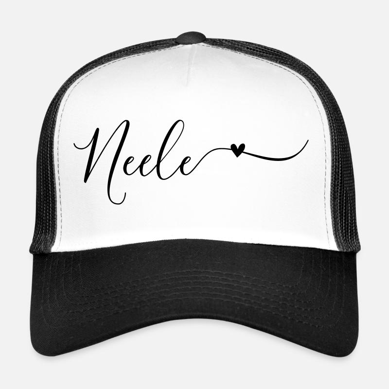 Neele Last name First name Decorative Trucker Cap