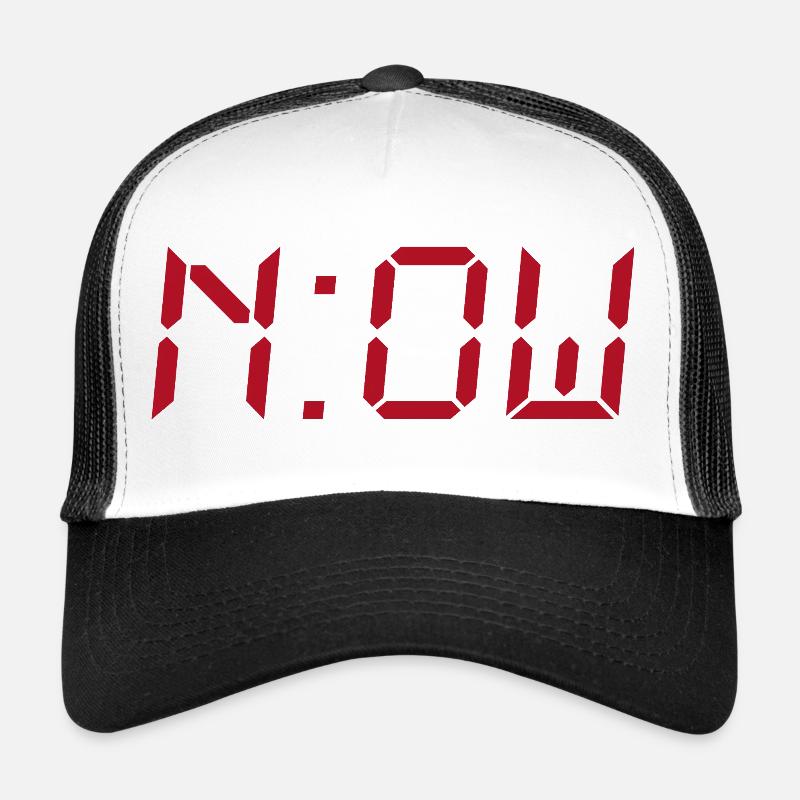 NOW – Typography Design without Background Trucker Cap
