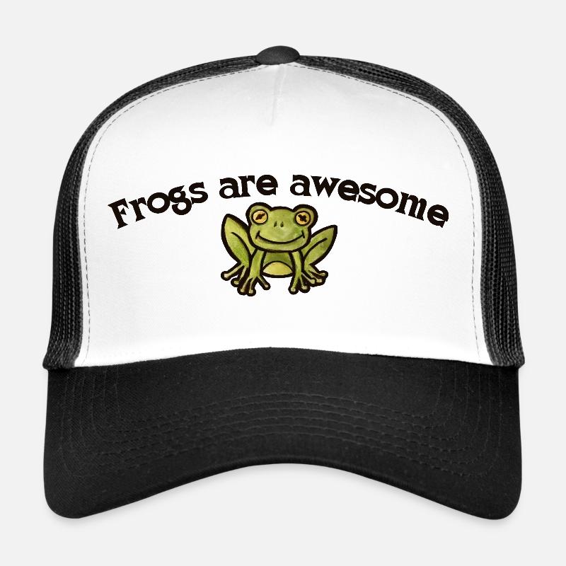 Frogs Are Awesome Graphic Trucker Cap