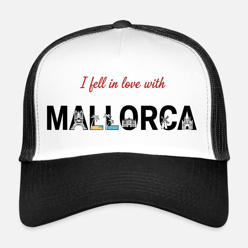 Mallorca Love – Sentiment d’île & conception de la skyline Casquette trucker 