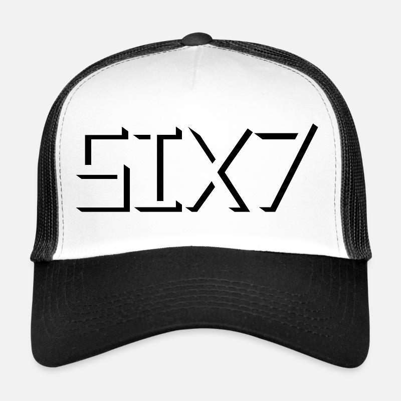 67 - Trucker Cap - Weiß/Schwarz