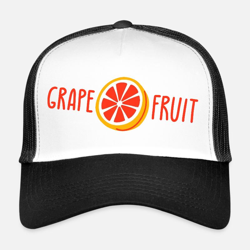 Tranche de pamplemousse, agrumes, unny, jeu de mots sur les agrumes Casquette trucker 
