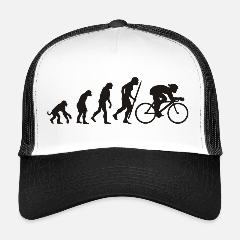 EVEolution vélo - Casquette trucker  - blanc/noir