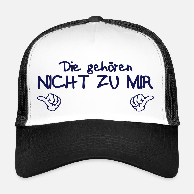 Le pas m'appartenir - Casquette trucker  - blanc/noir