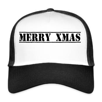 Merry XMAS - Top Secret Style - Trucker Cap - white/black - Front
