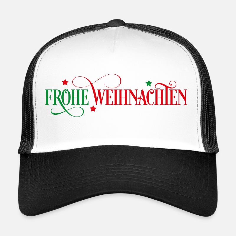 Weihnachten - Trucker Cap - Weiß/Schwarz