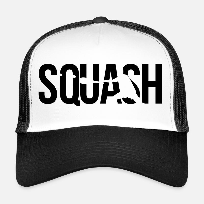 squash tennis - Trucker Cap - Weiß/Schwarz