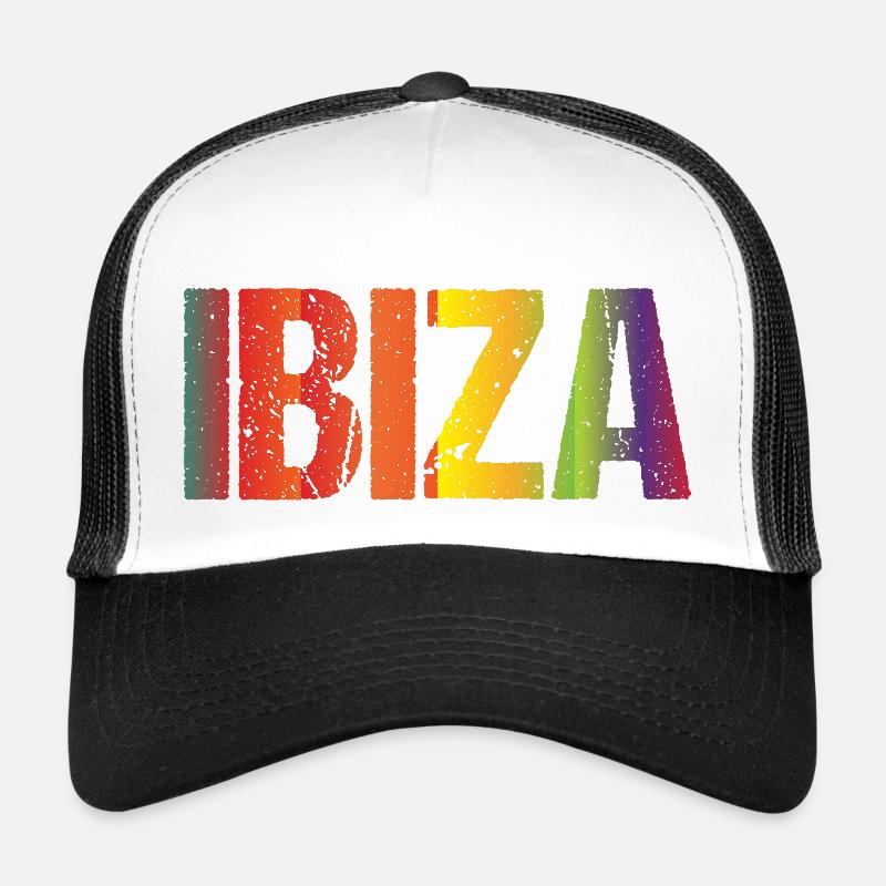 Retro Ibiza Love - Trucker Cap - white/black