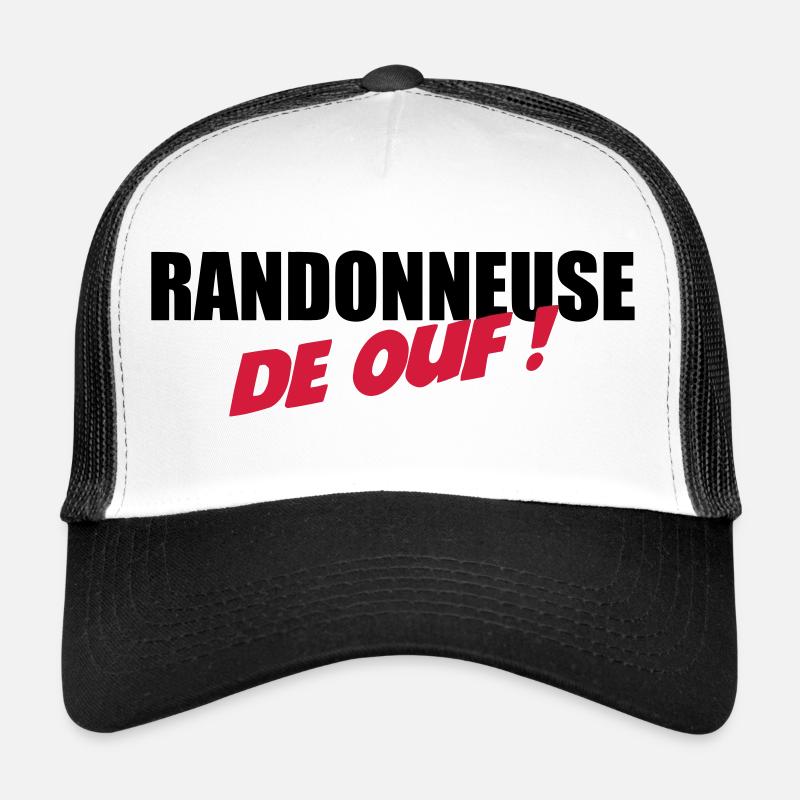 Randonneuse de ouf ! - Casquette trucker - blanc/noir