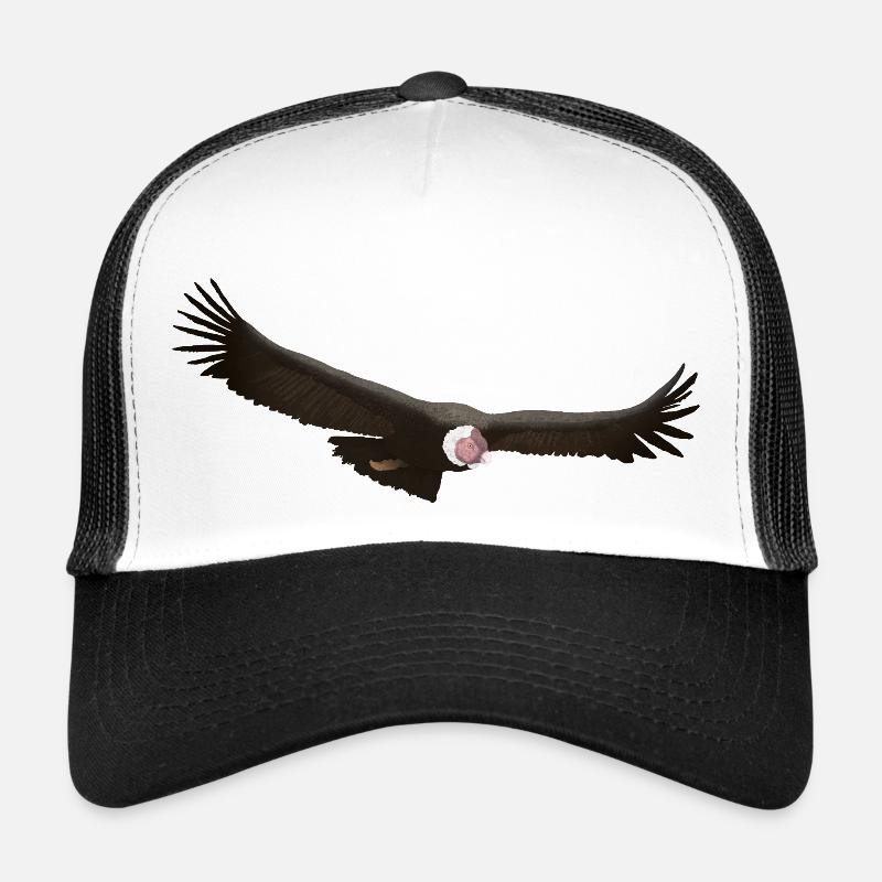 Condor 01 - Casquette trucker  - blanc/noir