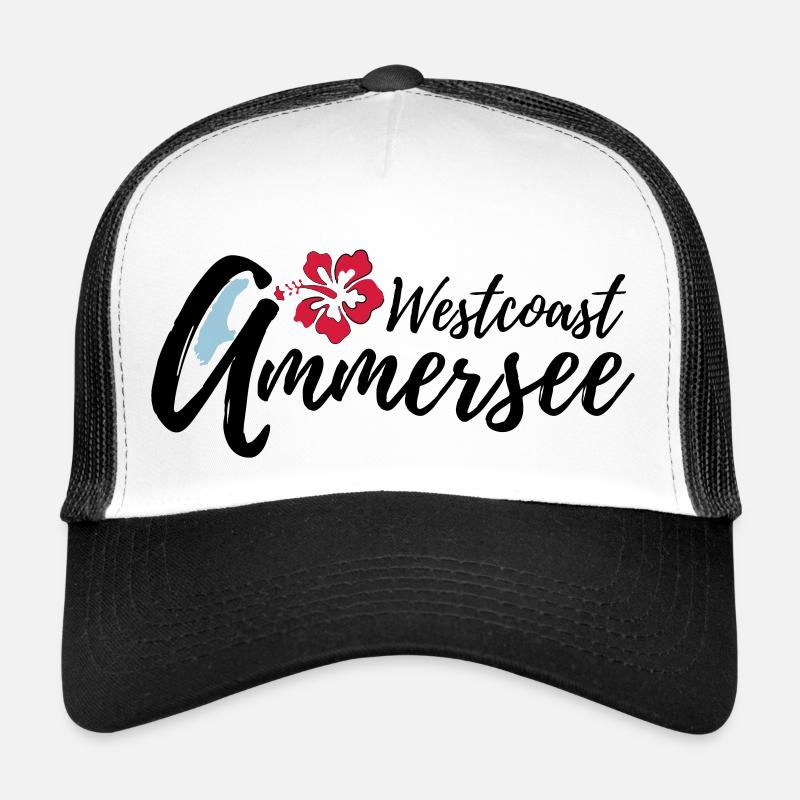 Ammersee Westcoast 3c - Trucker Cap - Weiß/Schwarz