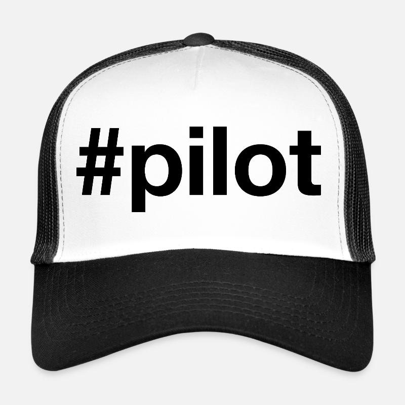PILOT - Trucker Cap - Weiß/Schwarz