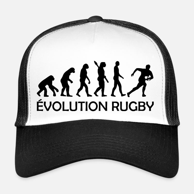 Évolution rugby - humour rugby Casquette trucker 