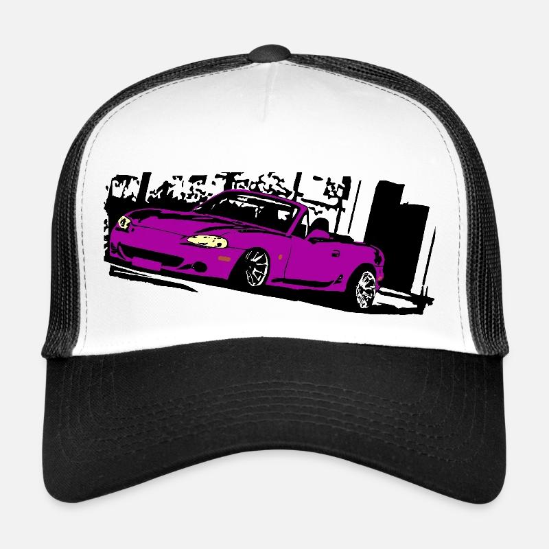 MIATA NB mx5 mk2 position ROSE MEILLEUR DESIGN Casquette trucker 