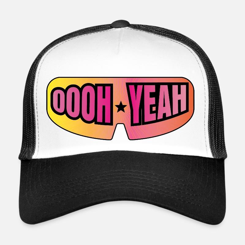 Oooh Yeah Wrestling - Trucker Cap - Weiß/Schwarz