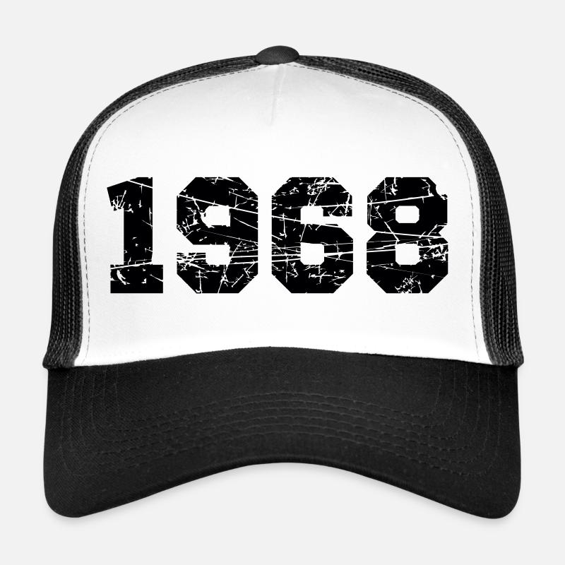 1968 - Trucker Cap - Weiß/Schwarz