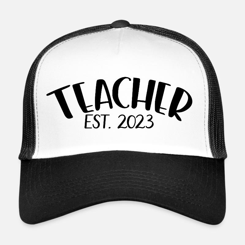 Enseignant Est. 2023 Diplôme d’enseignant Cadeau d’enseignant Casquette trucker 