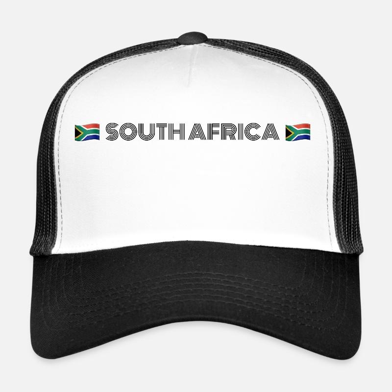 Südafrika - Trucker Cap - Weiß/Schwarz