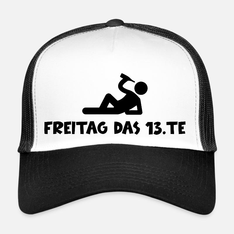 Lustiger Spruch Witzig Humor Geschenkidee - Trucker Cap - Weiß/Schwarz