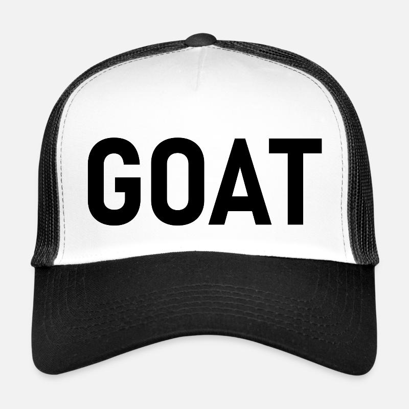 GOAT plain and simple - Trucker Cap - Weiß/Schwarz
