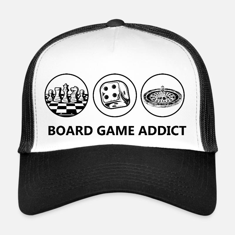 Boardgame Chess Backgammon Game Night Trucker Cap
