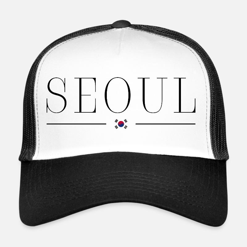 Ich liebe Seoul - Trucker Cap - Weiß/Schwarz