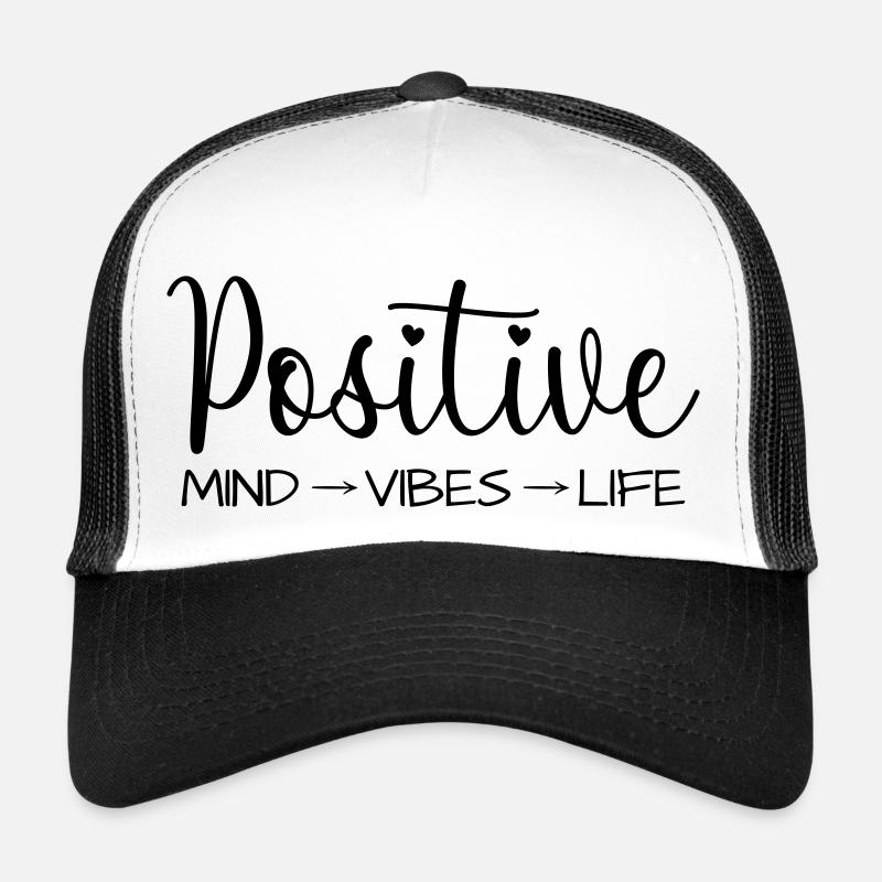 Positive Gedanken - Trucker Cap - Weiß/Schwarz