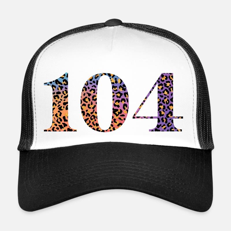104th Birthday Leopard Trucker Cap