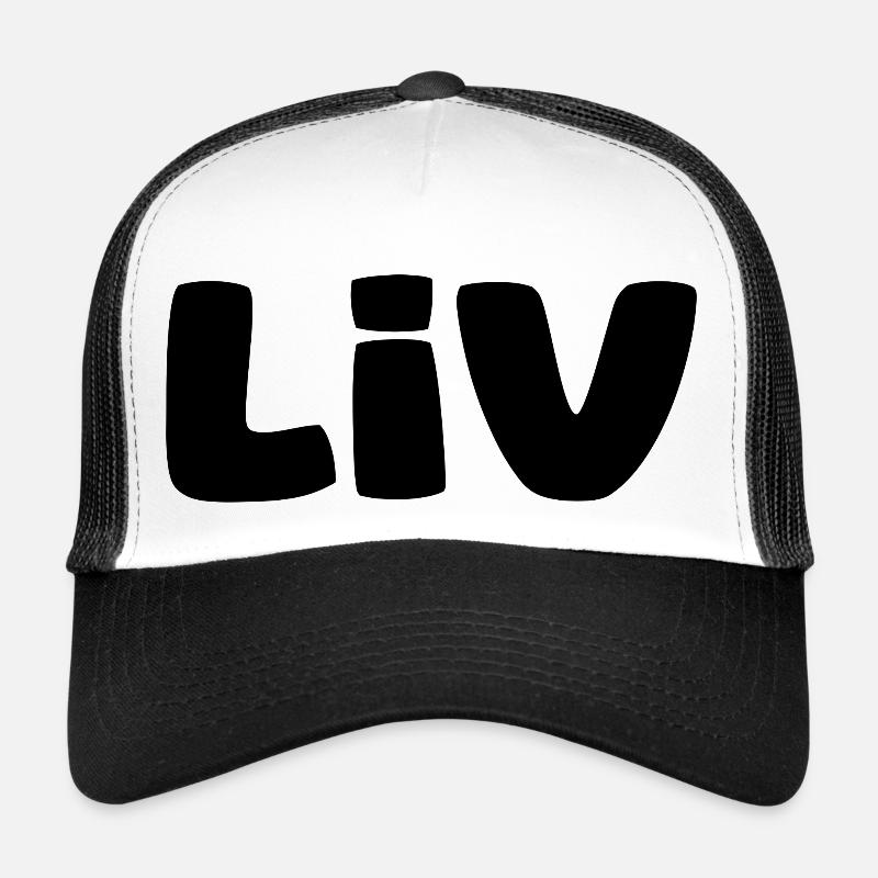 Name - Liv - Trucker Cap - Weiß/Schwarz