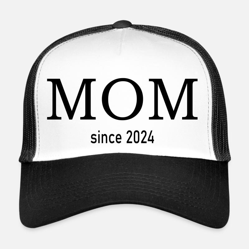 mom since 2024 - Trucker Cap - Weiß/Schwarz