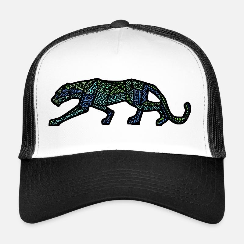 panthère design inca Casquette trucker 