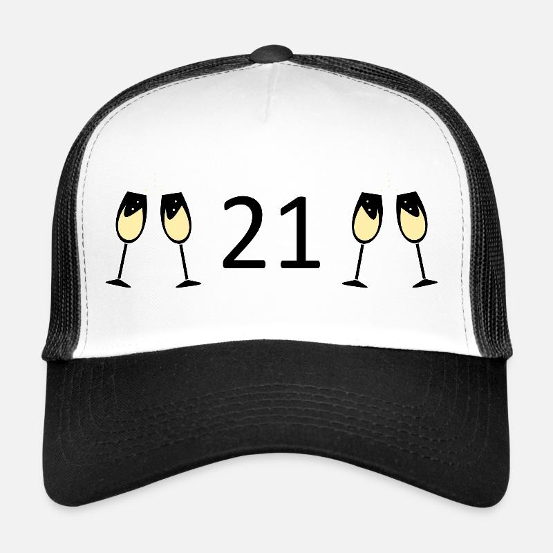 21e anniversaire 21 ans anniversaire 21 ans numéro 21 Casquette trucker 