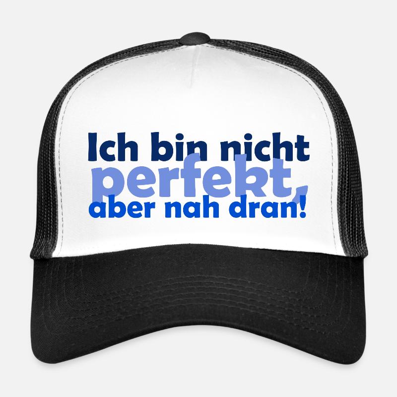 Perfekt nah dran - Trucker Cap - Weiß/Schwarz