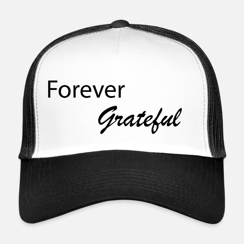 Éternellement reconnaissant - Casquette trucker  - blanc/noir
