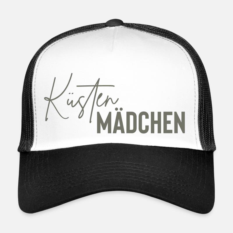 küsten mädchen - Trucker Cap - Weiß/Schwarz