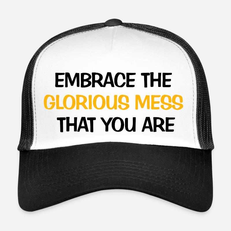 Glorious Mess - Trucker Cap - white/black