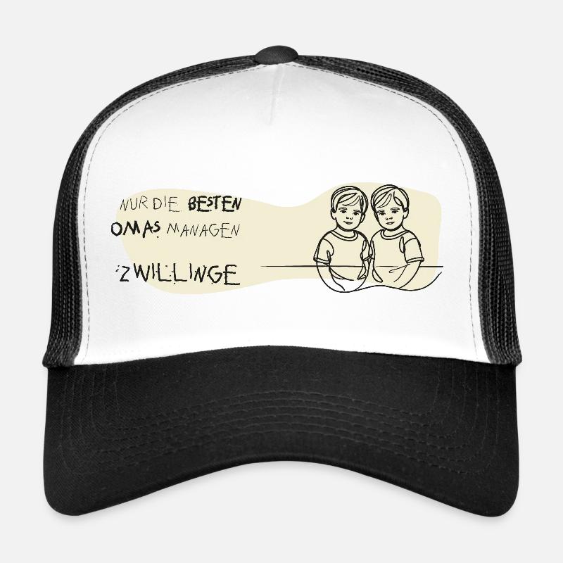 zwillinge oma geschenk bub twin boys beste oma Trucker Cap