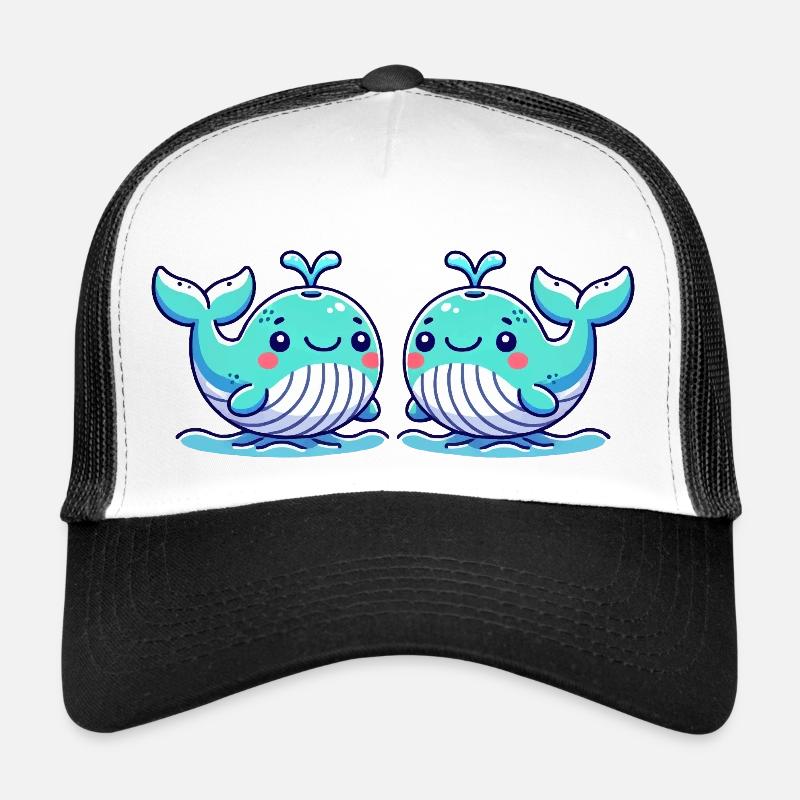 bande dessinée de baleine 2 Casquette trucker 