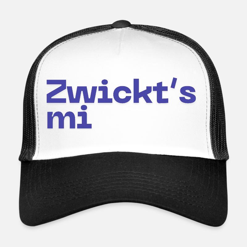 Zwickt's mi - Austropop - Trucker Cap - white/black