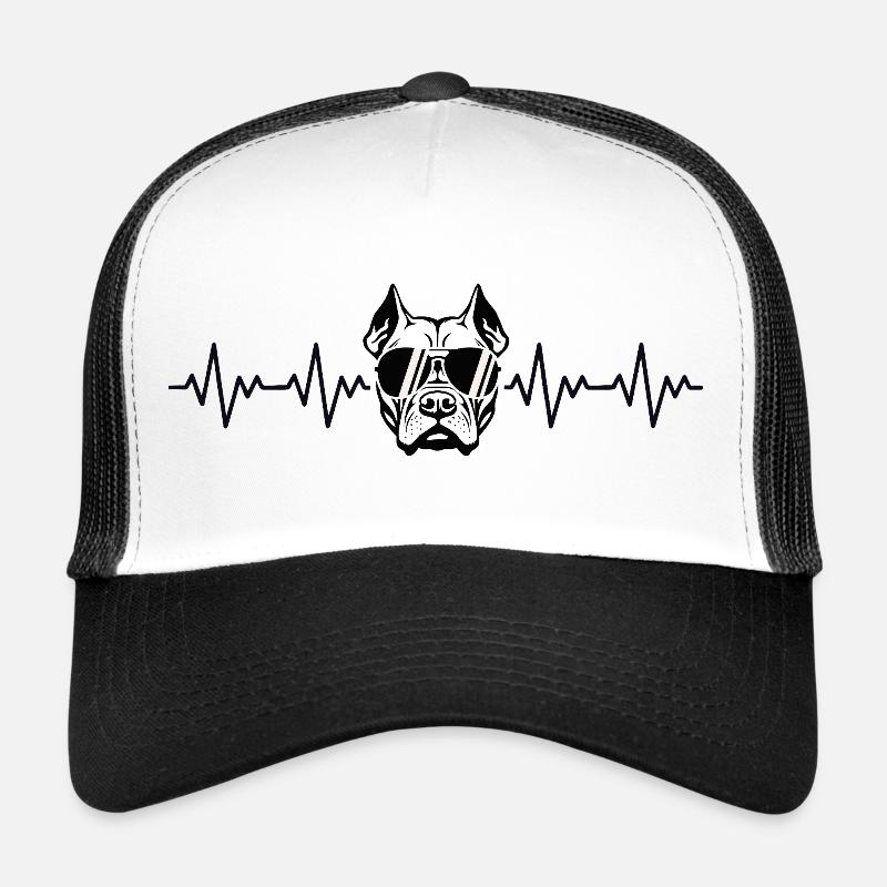 Pitbull EKG Herzschlag Trucker Cap