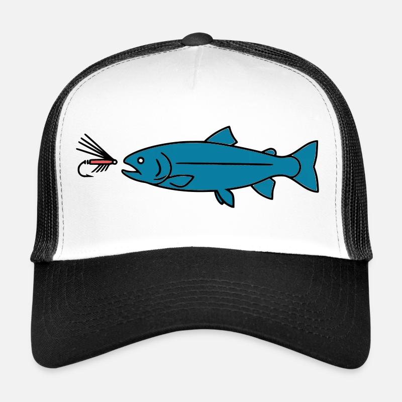 Vecteur de morsure de la truite à la mouche Casquette trucker 