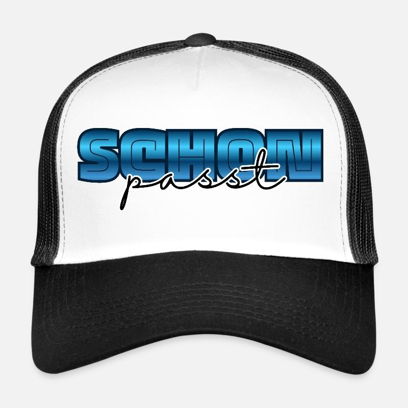 Ça va, d’accord - Casquette trucker  - blanc/noir