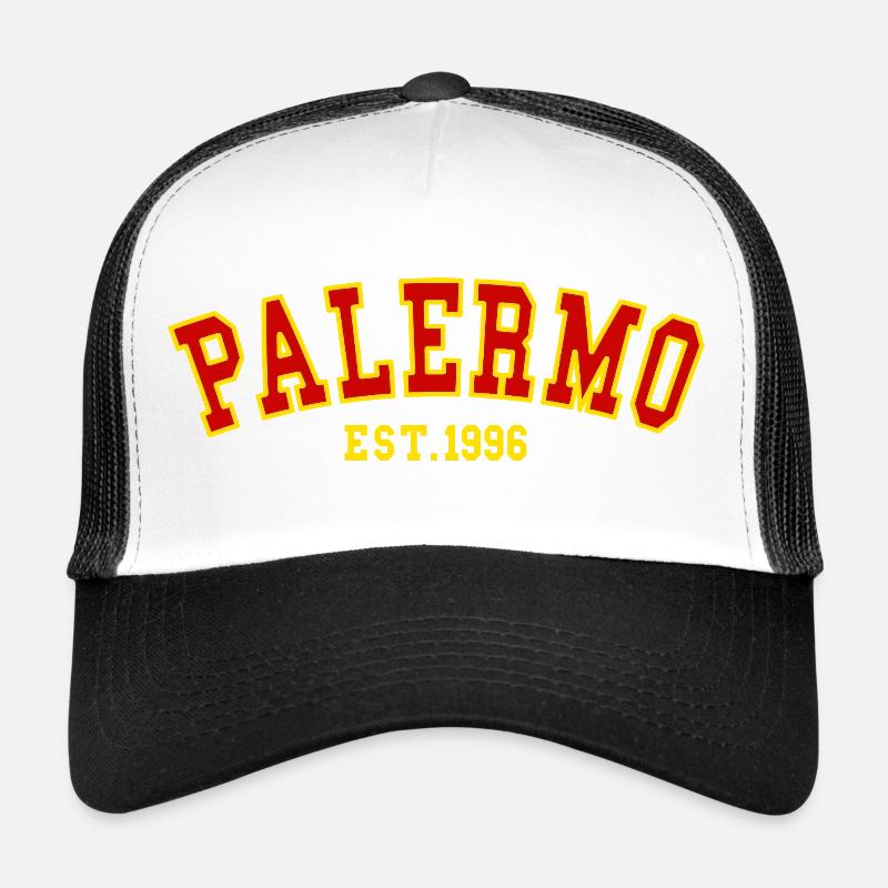 Palermo gegründet 1996 - Trucker Cap - Weiß/Schwarz